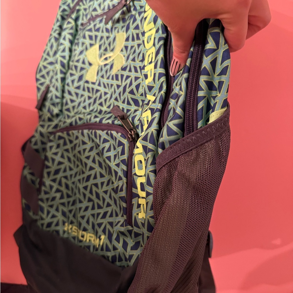 Under Armour Geometric Pattern Backpack In Green … - image 2